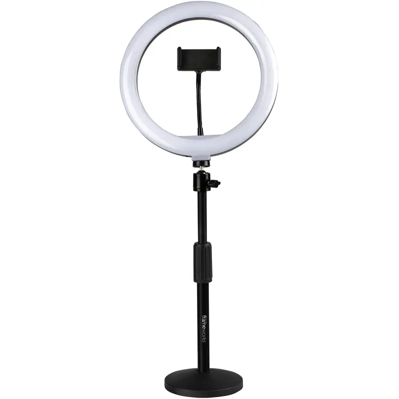 Gator GFW-RINGLIGHTDSKTP 10-Inch LED Ring Light & Stand
