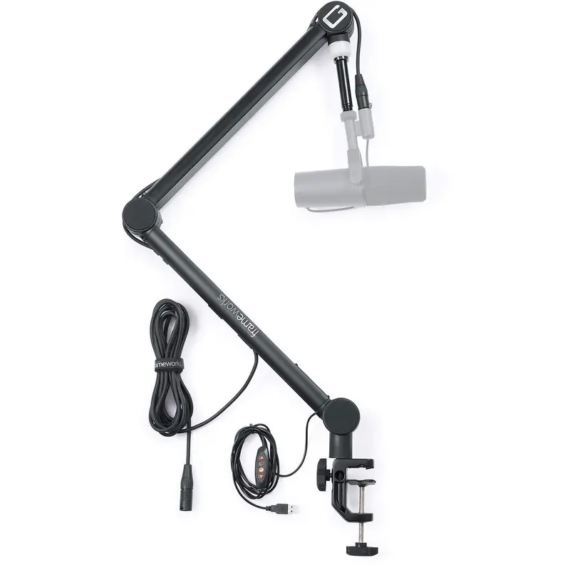 Gator GFWMICBCBM4000 Desktop Broadcast Boom Mic Stand