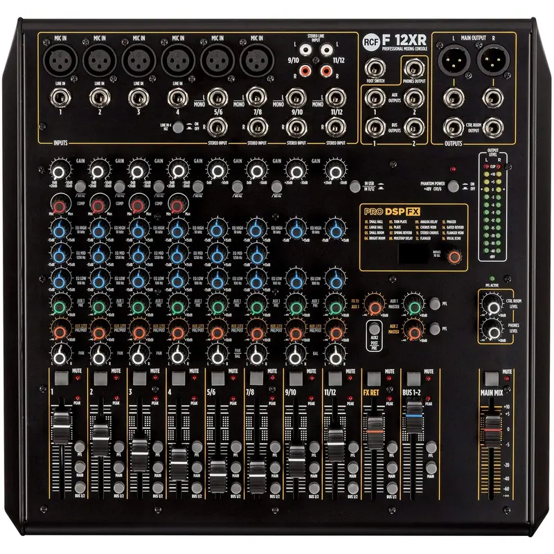 RCF F12-XR 12 Channel Mixer with FX and Recording