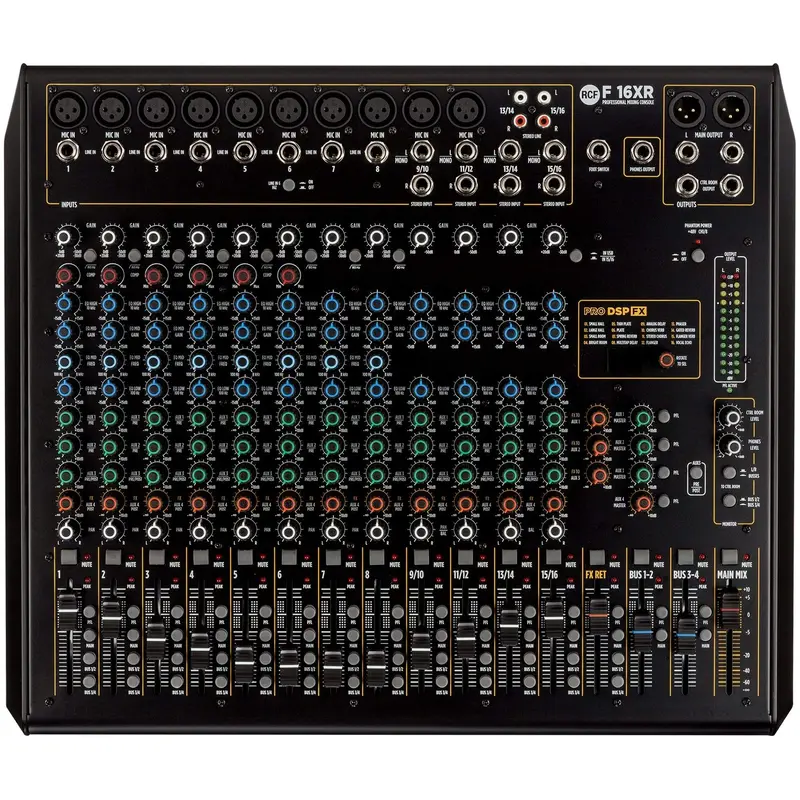 RCF F16-XR 16 Channel Mixer with FX and Recording