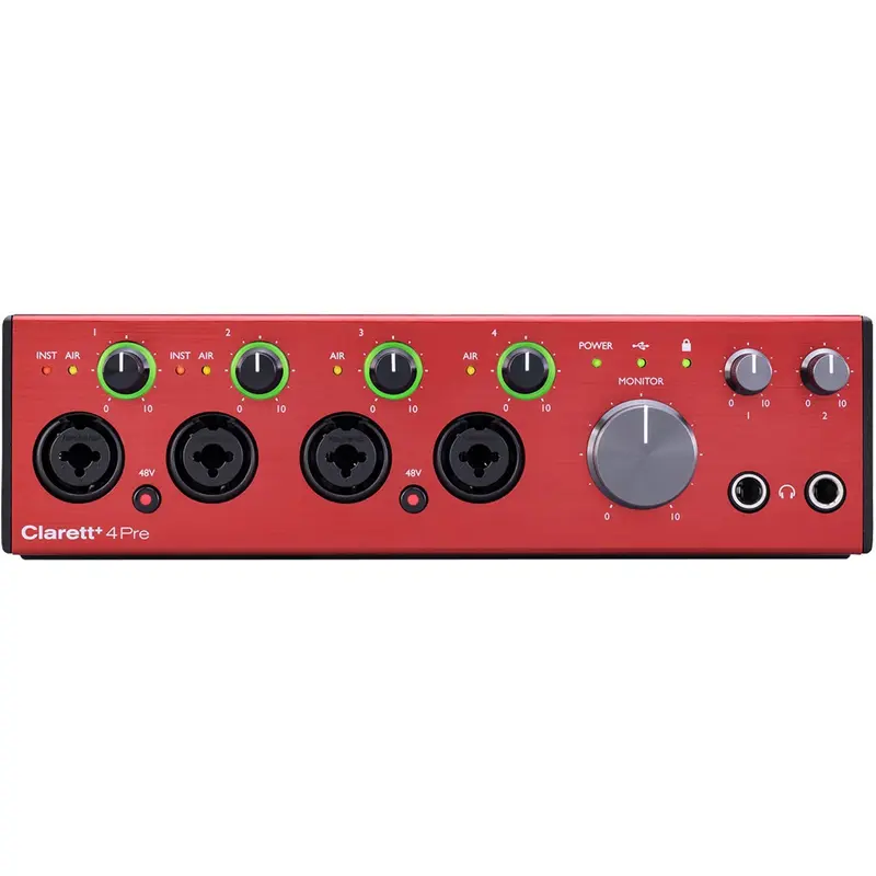 Focusrite Clarett+ 4Pre 18x8 USB-C Audio Interface