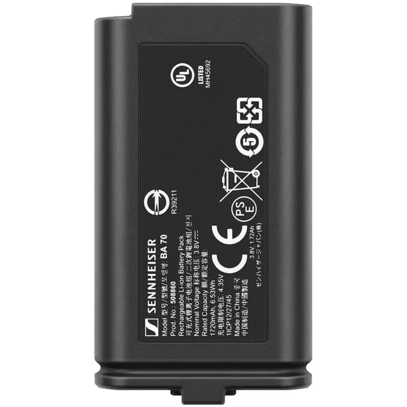 Sennheiser BA 70 Rechargeable EW-D Battery Pack