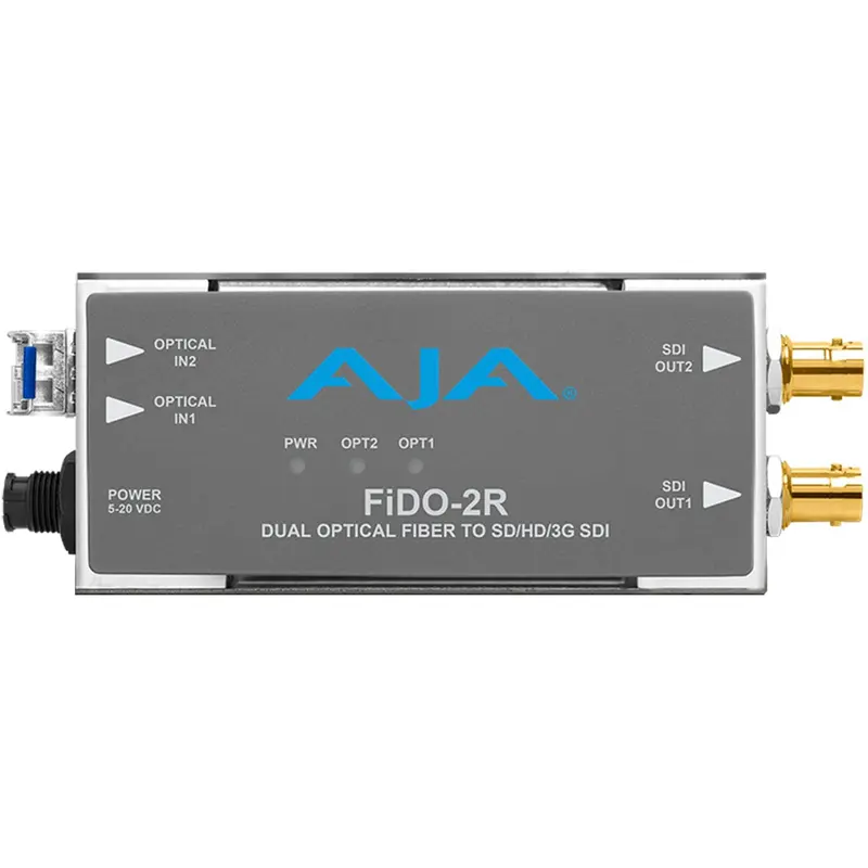 AJA FIDO-2R 2-Channel Single Mode LC Fiber/3G-SDI Receiver