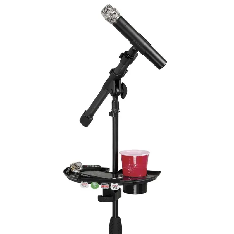 Gator GFW-MICACCTRAY Mic Stand Tray w Drink Holder