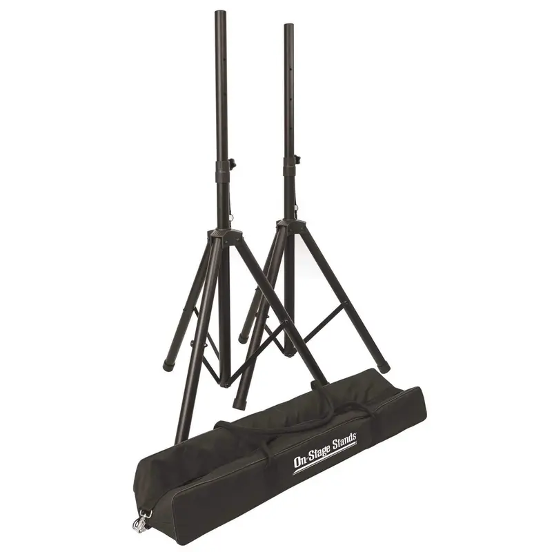 On-Stage Speaker Stands Pair and Road Bag Pack
