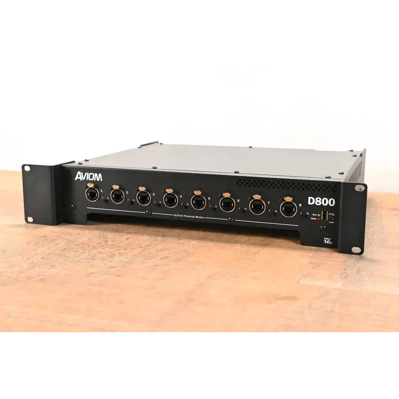 Aviom D800-Dante A-Net Distributor with Dante Connectivity
