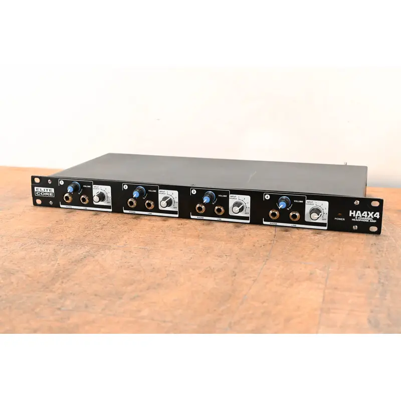 Elite Core HA4x4 4-Channel Headphone/Line Distribution Amplifier