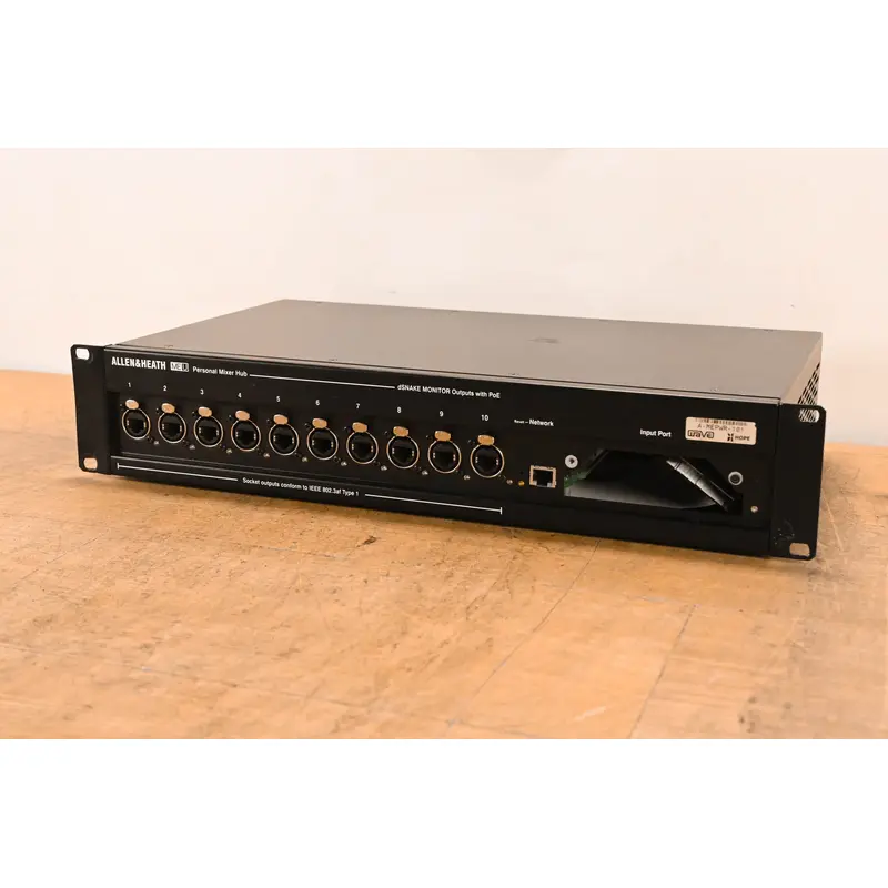 Allen & Heath ME-U 10-Port PoE Monitor Hub for ME-1 Personal Mixers