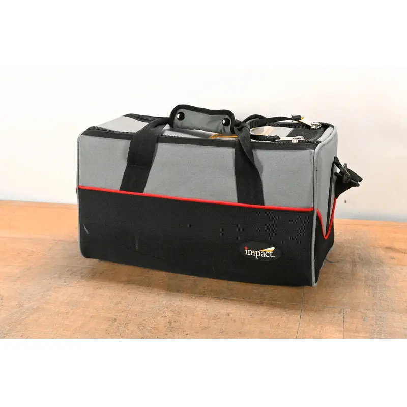 Impact Camera Bag Gray/Black with Red Trim (15"  9"  10")