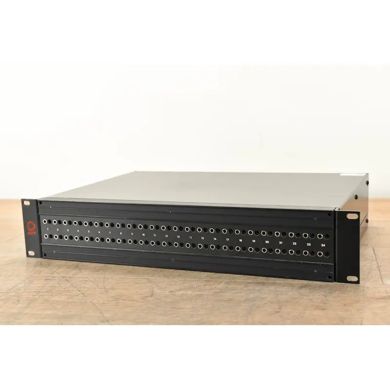 AVP JR-48N 2RU Patch Panel with 24 Send/Receive Circuit Pairs