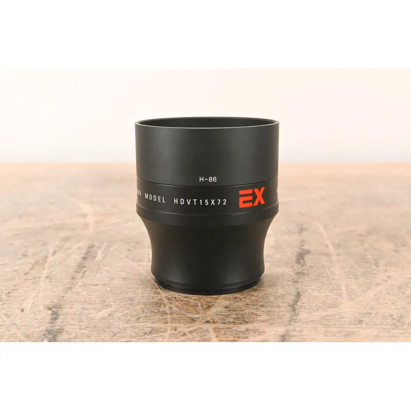 16x9 HDVT15X72 1.5x Telephoto Converter Lens with H-86 Hood