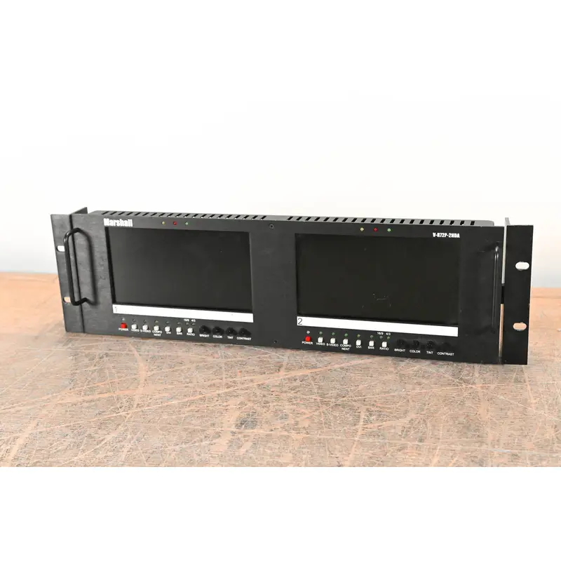 Marshall V-R72P-2HDA Dual Screen Analog HD/SD Monitors (NO POWER SUPPLY)