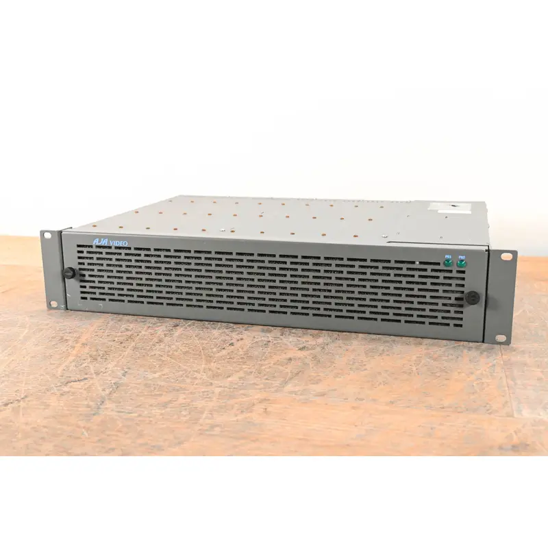 AJA FR2 R-Series 2RU 10-Slot Rackmount Frame with Cards