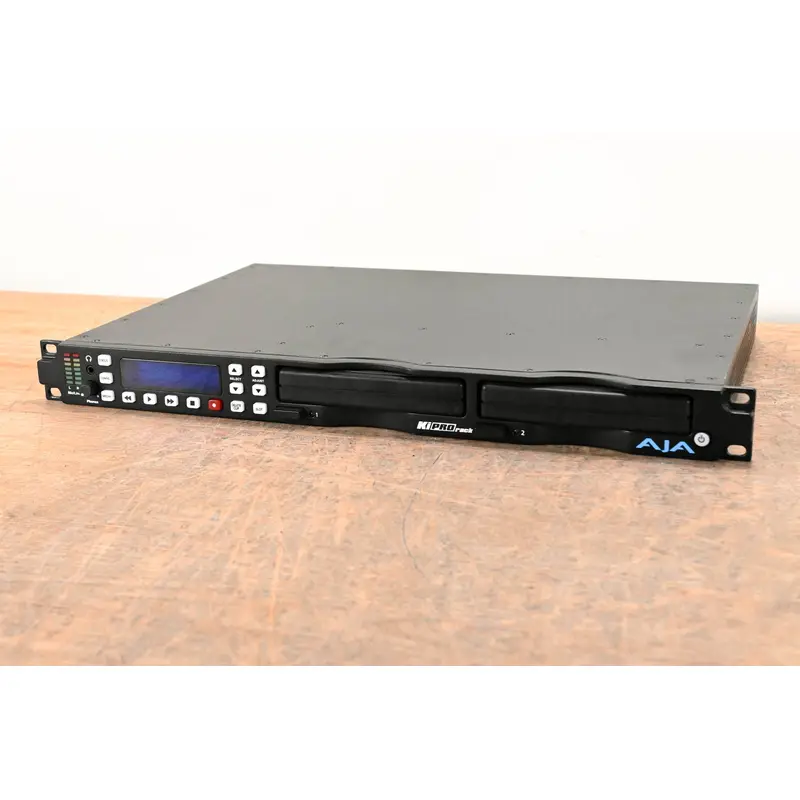 AJA Ki Pro Rack Video Recorder and Player with two 256GB KiStor Modules