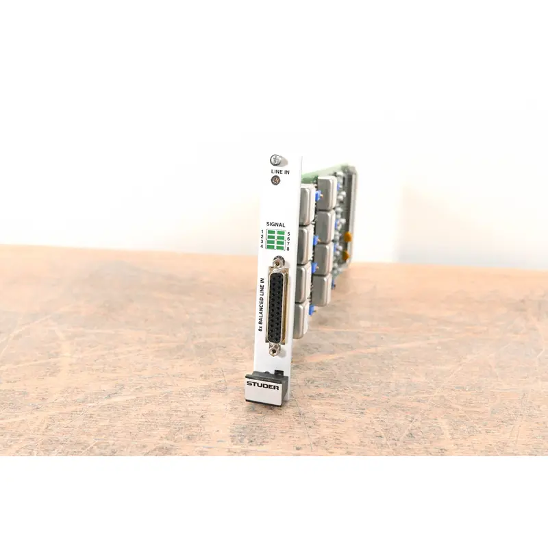 Studer 8-Channel Analog Line In Card for D21m & D23m Modular I/O Systems