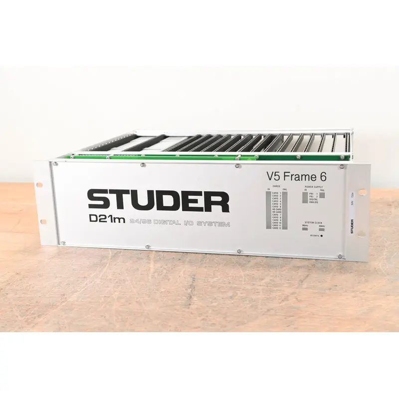 Studer D21m Modular I/O System with Madi HD Link Card