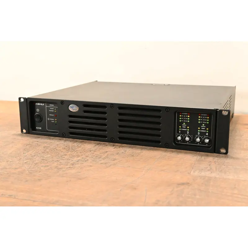 Ashly ne4250pe 4 Channel 250W Network Power Amplifier with DSP