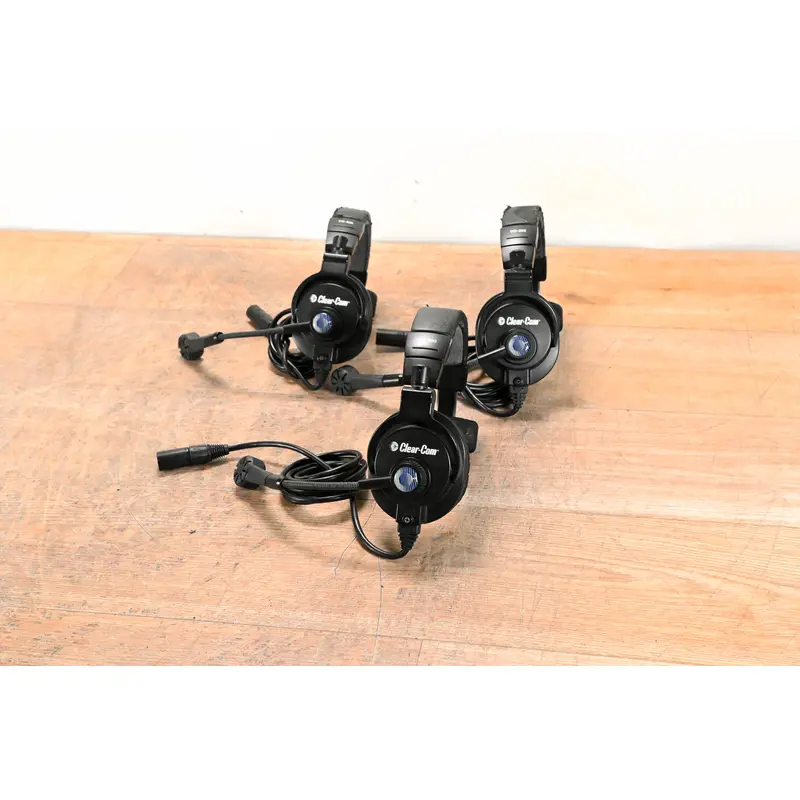 Clear-Com CC-300-X5 Single-Ear Headset w/ 5-pin XLR Connector Pack of 3
