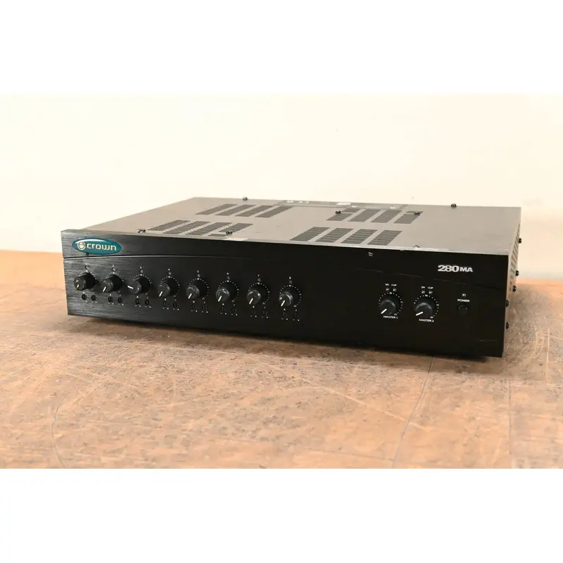 Crown 280MA Eight Input, Dual 80W Mixer-Amplifier