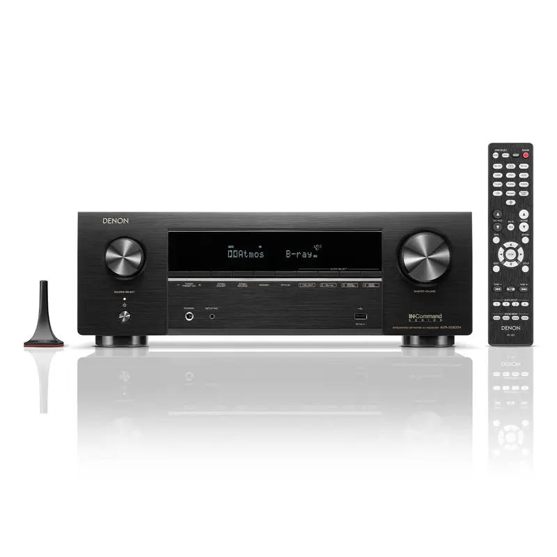 Denon AVRX1800H 7.2 Channel 8K Home Theater Receiver with Dolby Atmos, HEOS Built-In, and Audyssey Room Correction