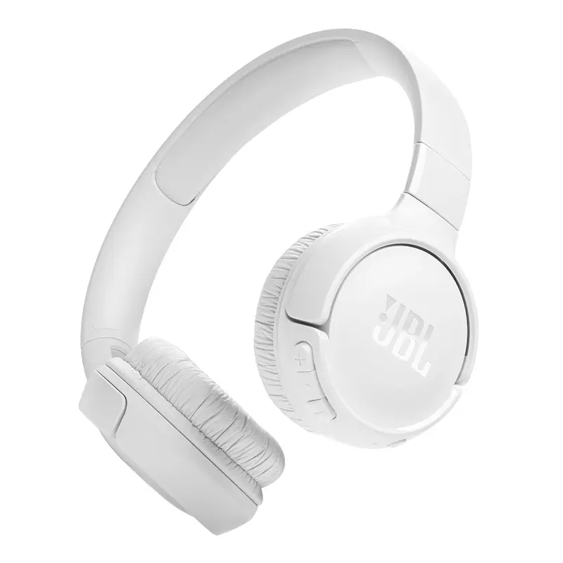 JBL Tune 520BT On-Ear Wireless Headphones (White)