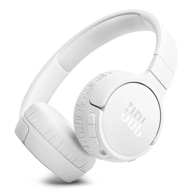 JBL Tune 670NC Wireless On-Ear Adaptive Noise Cancelling Headphones (White)