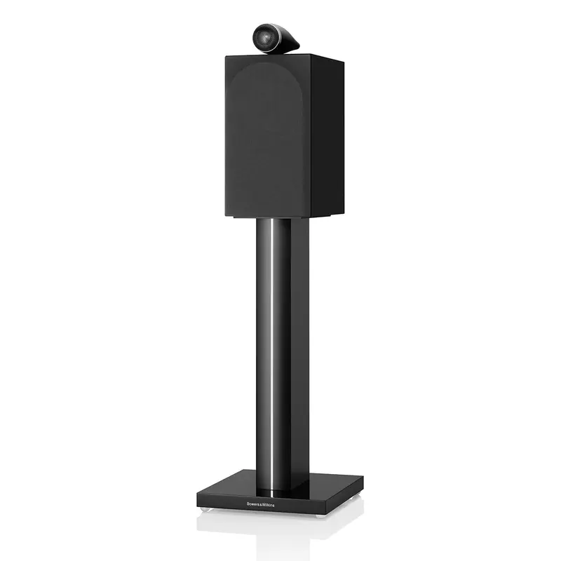 Bowers & Wilkins 705 S3 2-Way Bookshelf Speaker (Gloss Black) with FS-700 Floor Stand (Black) - Each
