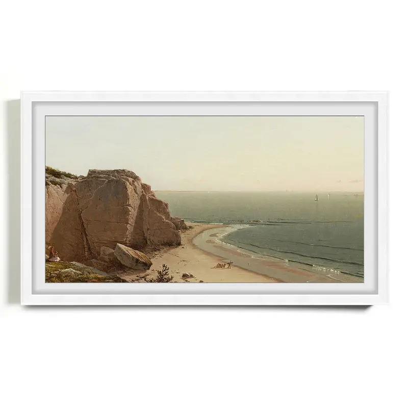 Leon 65" StudioFrame for Sony Bravia XR-65X93L Display (Studio Grain White)