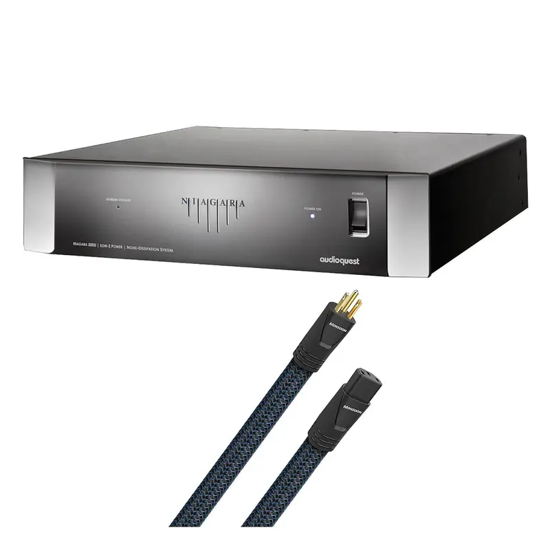 AudioQuest Niagara 3000 Low-Z Power Noise Dissipation System with AudioQuest Monsoon 1.0m High-Current 15 AMP AC Power Cable