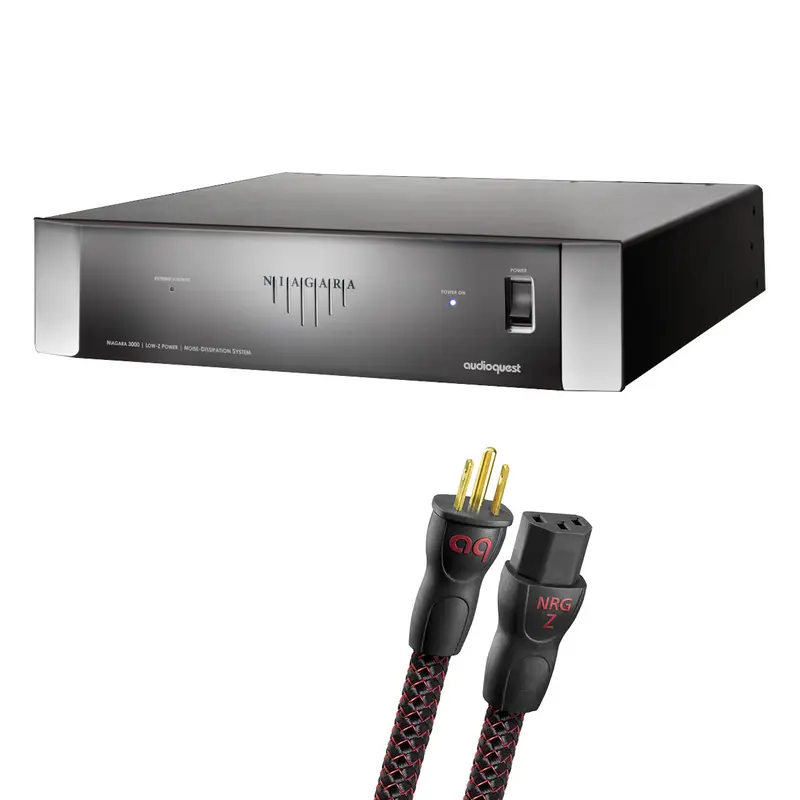 AudioQuest Niagara 3000 Low-Z Power Noise Dissipation System with AudioQuest NRG-Z3 1.0m Low-Distortion 3-Pole AC Power Cable