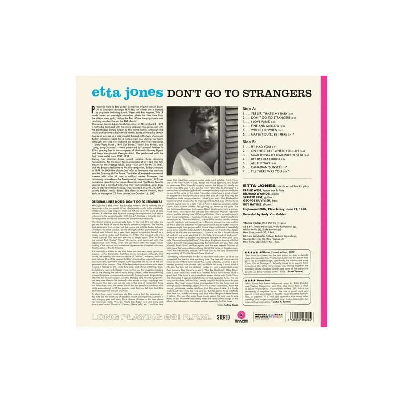 Don't Go To Strangers - 180-Gram Pink Colored Vinyl - Vinyl LP 180 Gram (Blue)