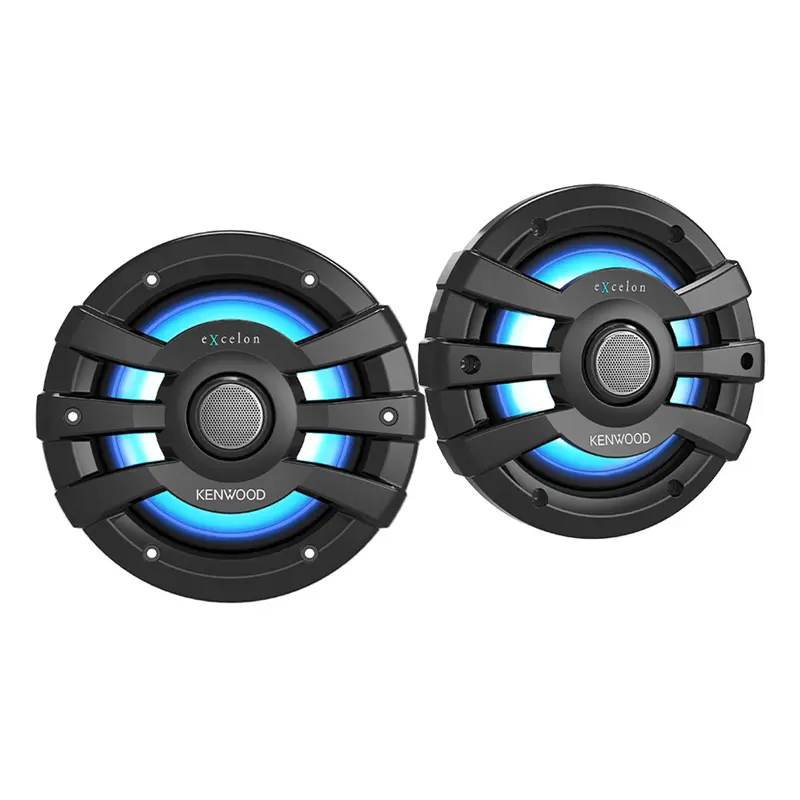 Kenwood XM65BL 6.5 Inch 2 Way Marine & Powersports Coaxial Speakers - Pair (Black)