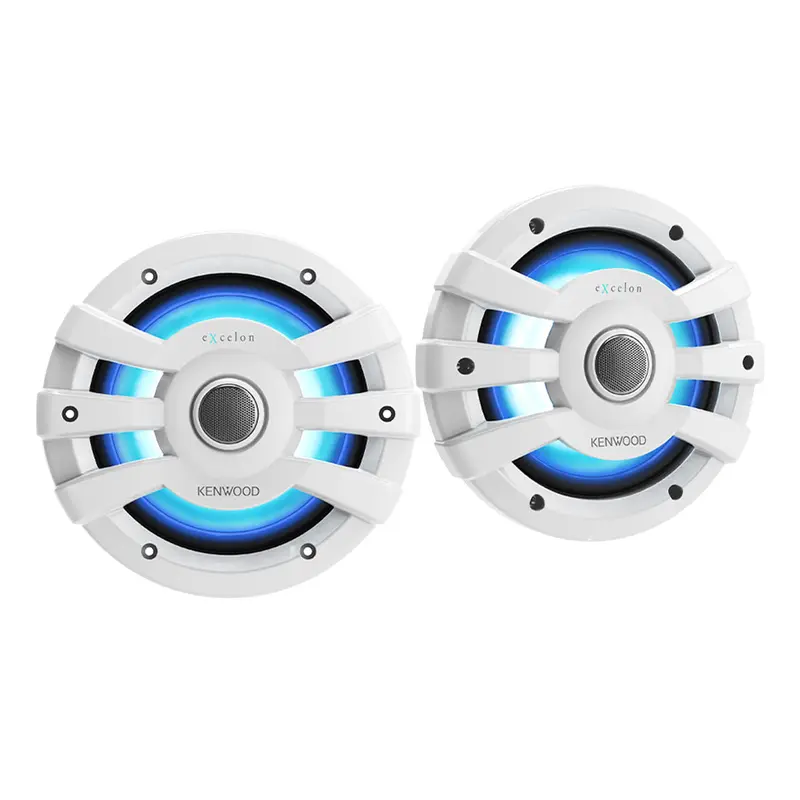 Kenwood XM77WL 7.7 Inch 2 Way Marine & Powersports Coaxial Speakers (White)