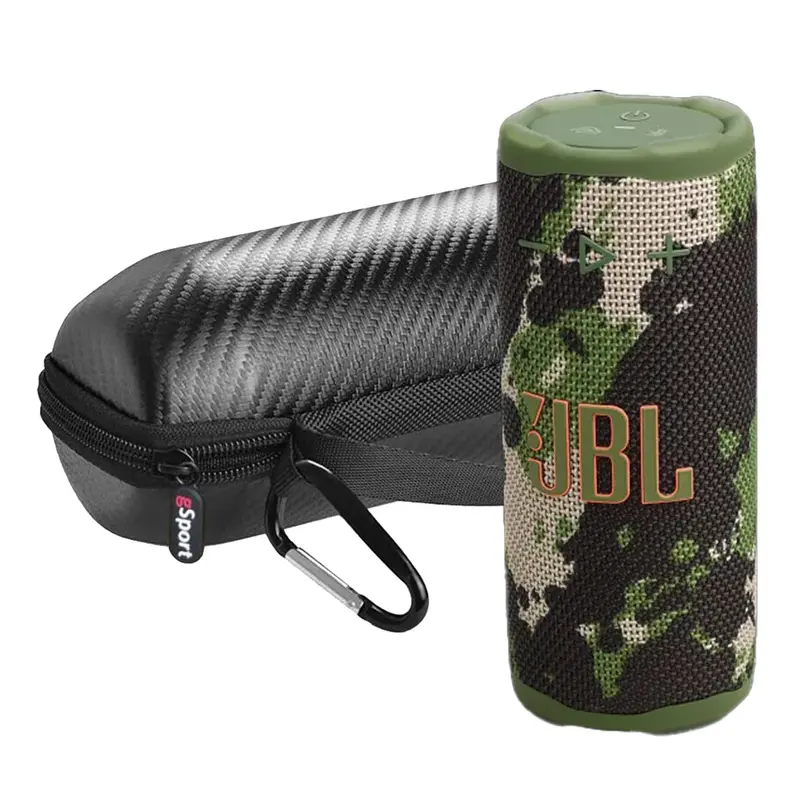 JBL Grip Compact Portable Bluetooth Speaker Bundle with gSport Case (Camo)
