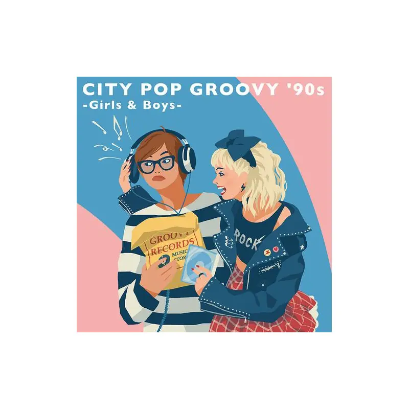 City Pop Groovy '90s: Girls & Boys (Various Artists) - Vinyl LP 180 Gram (Blue)