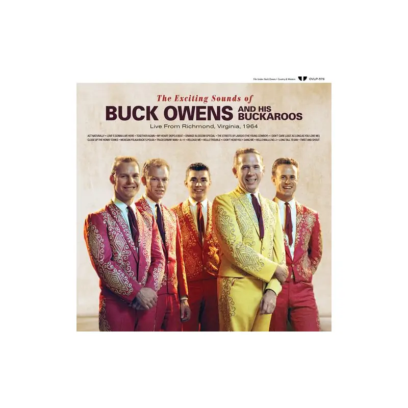 The Exciting Sounds of Buck Owens And His Buckaroos Live From Richmond Virginia, 1964 (Strawberry Jam Colored Vinyl) - Vinyl LP