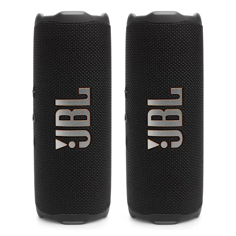 JBL Flip 7 Waterproof Portable Speaker Bundle - Pair (Black)