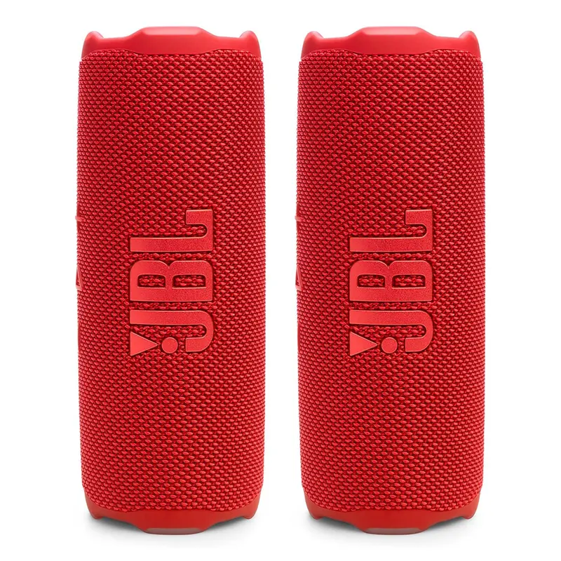 JBL Flip 7 Waterproof Portable Speaker Bundle - Pair (Red)