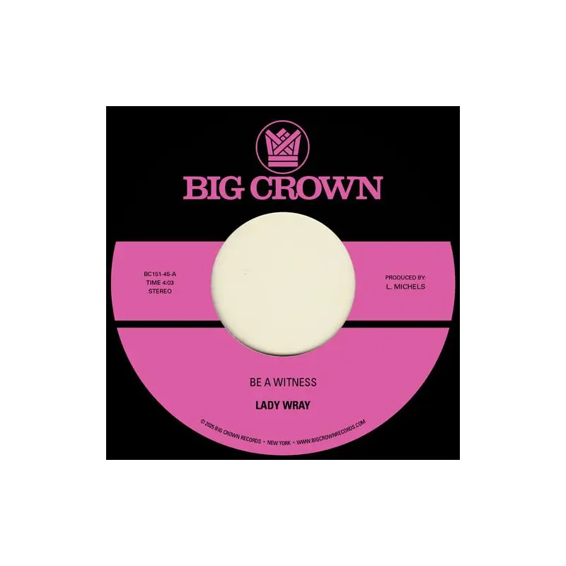 Be a Witness B/W Best for Us - 7-Inch Single