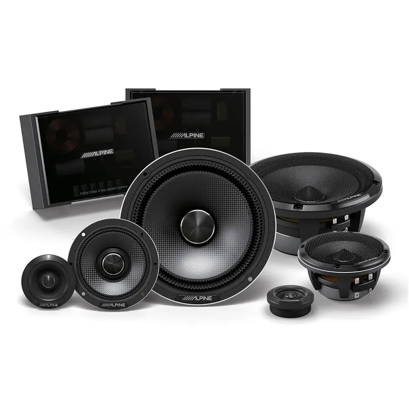 Alpine HDZ-653 Status Series 6.5" 3-Way Slim Component Speaker System