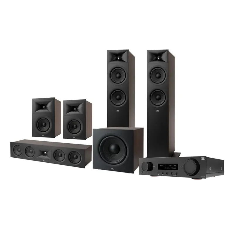 JBL Stage 5.1 Home Theater System with 12 in Sub and 100 Watts/Channel Receiver (Black)
