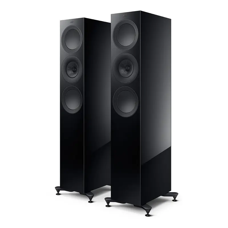 KEF R7 Meta Floorstanding Speaker - Pair (Gloss Black)