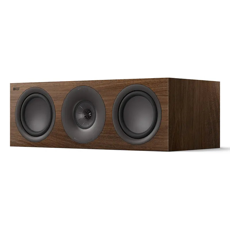 KEF Q6 Meta 3-Way LCR Center Channel Speaker (Walnut)