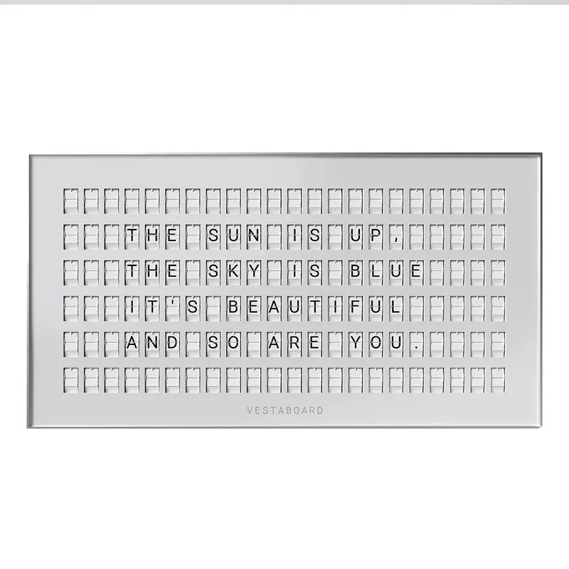 Vestaboard Mechanical Smart Messaging Display (White)