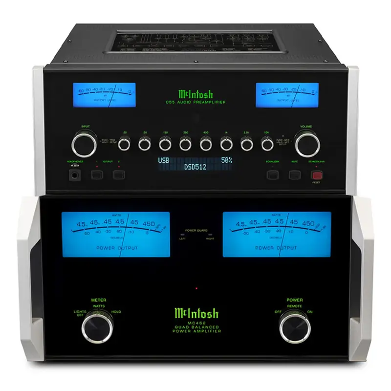 McIntosh C55 & MC462 2 Channel Reference Amplifier Bundle