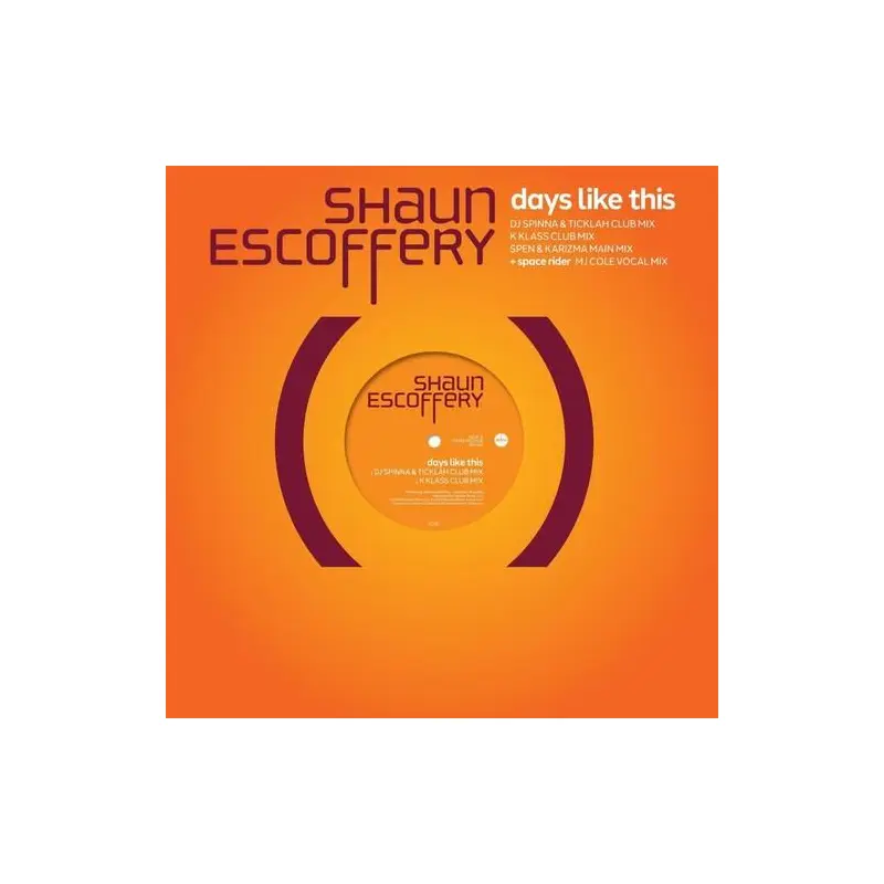 Day Like This - 140-Gram Black Vinyl - 12-Inch Single 140 Gram (Black)