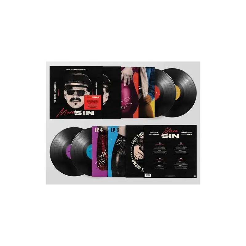 Disco Discharge Presents More Sin - Box Of Sin 2 / Various - 4LP Set with Booklet - Vinyl LP