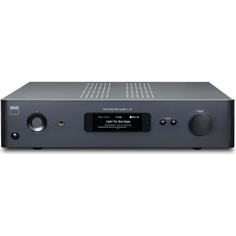 NAD Electronics C389 BluOS-D Hybrid Digital DAC Integrated Amplifier with Bluetooth and MDC2 BluOS-D Module