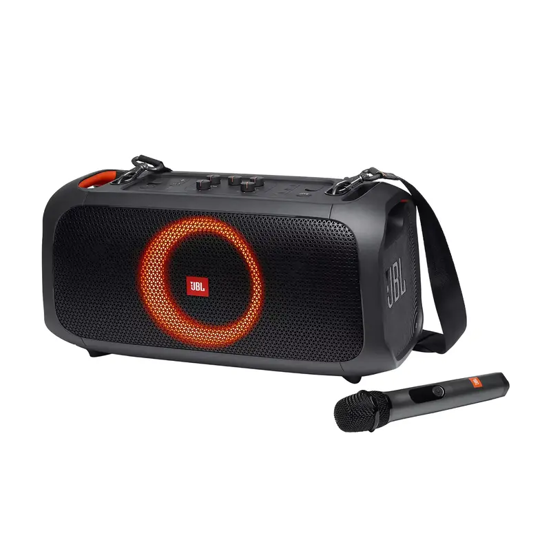 JBL Party Box On-The-Go Portable Party Speaker with Built-in Lights and Wireless Mic