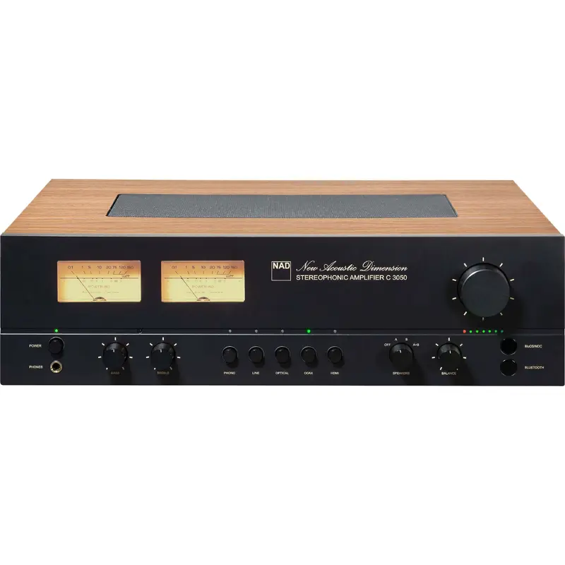 NAD C 3050 BluOS-D Stereophonic Integrated Amplifier with DAC, Bluetooth and BluOS-D Module Pre-installed